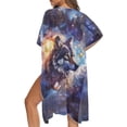 thumbnail image 1 of DISNIMO Galaxy Wolf Butterfly Print Women's Kimono Beach Cover Up Summer Cardigan Beach Coverups with Half Sleeve Casual Lightweight Swimwear Cover up, 1 of 6