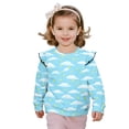 thumbnail image 1 of DISNIMO Girl Sweatshirt Long Sleeve T-Shirts Cloud Star Printed Pullover Tops Crewneck Sweater Fall Winter Clothes 5-6 Years, 1 of 7