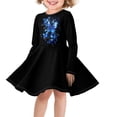thumbnail image 1 of DISNIMO Girls Black Butterfly Dress for Girls Size 5-6 Years Girl Dress Long Sleeve Swing Dress Girls Skater Dress for Girls Casual Midi Dress Kids Casual Fall Dress Girls Soft Dresses Kids, 1 of 6