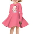 thumbnail image 1 of DISNIMO Girls Christmas Axolotl Dress Kids Pink Dress for Girls Long Sleeve Winter Dress Kids Girl Dresses 13-14 Years Girls Crew Neck Dress for Teens Swing Midi Dress for Children Church Dresses, 1 of 6