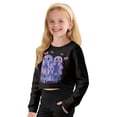 thumbnail image 1 of DISNIMO Girls Cropped Sweatshirt Ghost Butterfly Printed Long Sleeve Crop Tops Pull On Pullover Sweatshirt Crew Neck Cropped Pullover Hoodies, 1 of 7