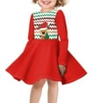 thumbnail image 1 of DISNIMO Girls Reindeer Christmas Dress for Girls 5-6 Dresses Long Sleeve Kids Red Dress for Christmas Skater Dress for Girls Round Neck Dress for Child Twirling Dresses for Girls Mini Dress Kids, 1 of 6