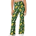 thumbnail image 1 of DISNIMO Green Avocado Girls Flare Leggings 5-6 for Kids Bootcut Yoga Pants for Kids High Waisted Bell Bottoms for Dance Workout Yoga Pants Flare with Pockets, 1 of 7