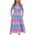 thumbnail image 1 of DISNIMO Halloween Bat Dress with Pockets and Sleeves for Kids Long Sleeve Dresses for Girls 5-6 Long Sleeve Dress for Kids Fall Midi Dress with Sleeves Girls Waist Dress Crew Neck, 1 of 7
