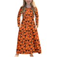 thumbnail image 1 of DISNIMO Halloween Bat Kids Long Sleeve Dresses for Girls Long Sleeve Dresses Size 11-12 Dress with Pockets for Kids Dress Long Sleeve Lightweight Girls Fall Midi Dress with Sleeves, 1 of 7
