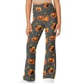 thumbnail image 1 of DISNIMO Halloween Pumpkin Bell Bottoms Leggings for Kids Yoga Pants Ages 5-6 Girls Flare Leggings Long Flare Yoga Pants for Kids Flare Pants for Girls Sport Yoga Pants, 1 of 7
