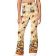 thumbnail image 1 of DISNIMO Halloween Pumpkin Sunflower Yoga Pants for Girls Size 8t Flare Leggings Sport Yoga Pants Kids Workout Bell Bottoms for Kids Yoga Pants Flare with Pockets Elastic Waist, 1 of 7