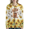 thumbnail image 1 of DISNIMO Highland Cow Printed Hoodies for Women Cat Snowman Printed Hooded Jackets Zip Up Sport Sweatshirt Long Sleeve Hooded Tops with Pockets, 3XL, 1 of 6