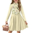 thumbnail image 1 of DISNIMO Hummingbird Dress Kids Daisy Dress Girls Size 13-14 Butterfly Dresses for Teens Long Sleeve Skater Dress Girls Swing Midi Dress Girls Church Dresses Fall Twirl Dress Girls Skater Dress Soft, 1 of 7