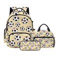 thumbnail image 1 of DISNIMO Kids Backpack for Boys 4-8, Soccer Ball Printed Kindergarten Elementary School Backpack with Lunch Bag & Pencil Box, 17 Inch Large Bookbag Travel Daypack, Back to School Supplies, 1 of 7
