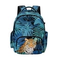 thumbnail image 1 of DISNIMO Leopard Print Spacious School Backpack for Elementary Middle School Students, Multi-compartment Bookbag with Side Mesh Pockets for Daily Use & Travel, 1 of 7