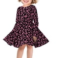 thumbnail image 1 of DISNIMO Merry Leopard Print Dress Girls Fall Dresses for Girls Swing Dress Kids Girls Casual Dresses Size 15-16 Girls Cute Dress for Teen Girls Preppy Dresses Girls Long Sleeve Midi Dress Children, 1 of 6