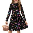 thumbnail image 1 of DISNIMO Mushroom Dress Girls Long Sleeve Swing Dress Kids Knee Length Dresses for Girls 13-14 Years Old Button Down Dress Girls Collared Dresses Youth Midi Dress for Teens Sundress Beach Dress Girls, 1 of 7