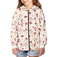 thumbnail image 1 of DISNIMO Mushroom Hoodie for Girls Flower Girls Fruit Hoodie Kids 6-7 Hoodie Sweatshirts for Girls Hooded Sweatshirt Child Zippered Hoodie Girls Zip Up Coat Boys Clothes Fall Little Girl, 1 of 7