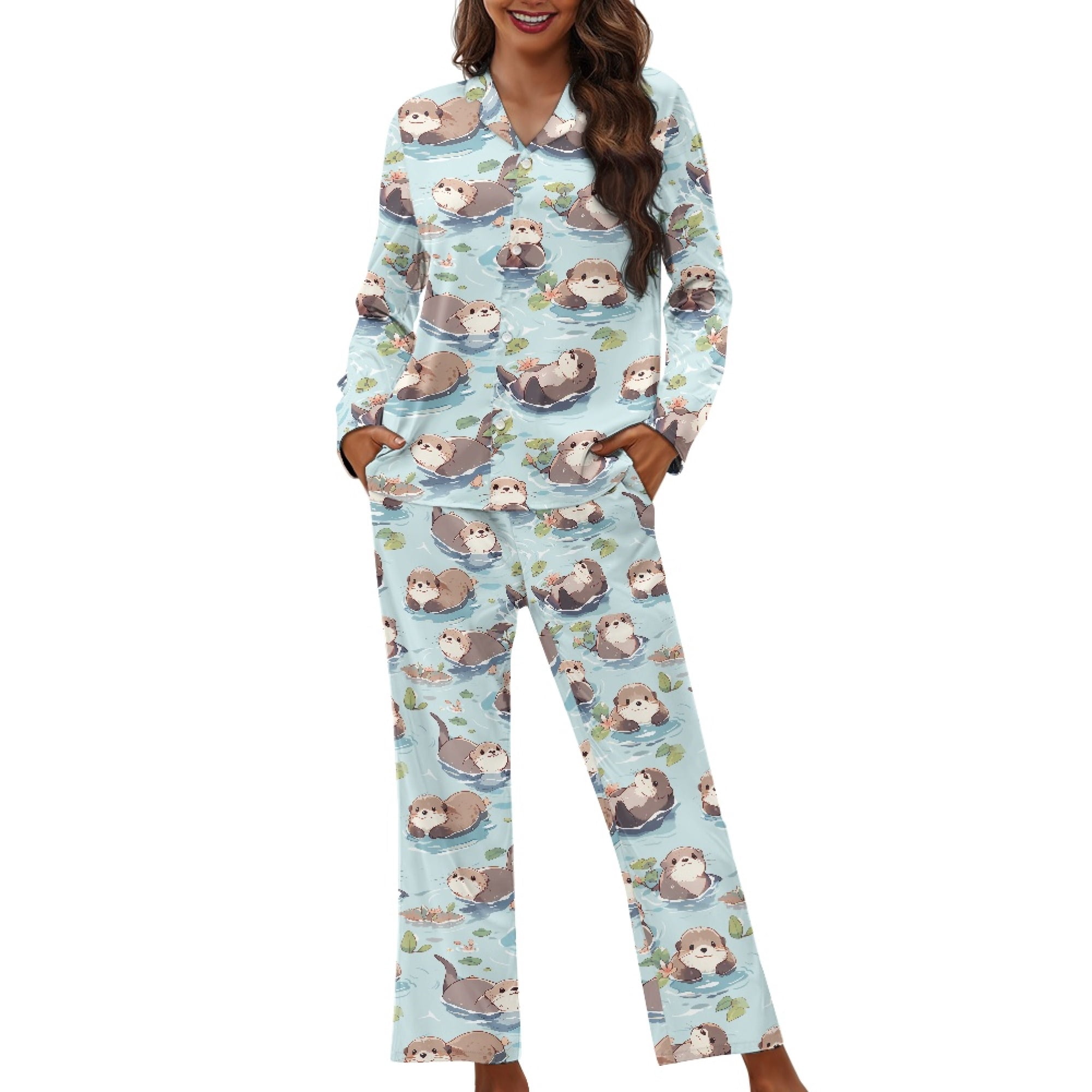 Hatley Happy Otters Pajama Set