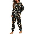 thumbnail image 1 of DISNIMO Pajama Set for Women Mushroom Daisy Rainbow Print 2 Piece Sets Sleepwear Long Sleeve Pajama Pants Lounge Sets Casual Nightwear Set Round Neck Pajama Outfits, L, 1 of 7