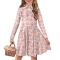 thumbnail image 1 of DISNIMO Pig Dress for Girls Long Sleeve Heart Dress Girls 13-14 Party Dress for Youth Midi Dress Above the Knee Dress for Kids Button Front Dress Girls Collared Dresses for Teens for Church Clothes, 1 of 7
