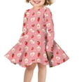 thumbnail image 1 of DISNIMO Pig Dress for Girls Strawberry Dress 7-8 Year Old Girl Fall Dresses for Children Long Sleeve Dress Pink for Kids Midi Dress for Girls Skater Dress Long Sleeve Swing Dress Girls Soft, 1 of 6