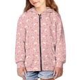 thumbnail image 1 of DISNIMO Pig Hoodie for Girls Heart Hoodies for Teen Girls Zip Hoodie Sweatshirt Girls Pink Hooded Sweatshirts Size 11-13 Hoodie Jacket Kids Hooded Jackets Children Fall Outfit Boy Full Zip Up Hoodie, 1 of 7