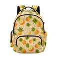 thumbnail image 1 of DISNIMO Pineapple Flower Print Large Capacity School Backpack, Multi Compartments Bookbag with Side Mesh Pockets for Elementary & Middle School Students Daily Use Travel, 1 of 7