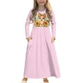 thumbnail image 1 of DISNIMO Pink Dog Long Sleeve Dress for Kids Girls Dresses Long Sleeve Size 5-6 Girls Dresses with Pockets Kids Crew Neck Dress Girls Swing Dress Long Sleeve, 1 of 7
