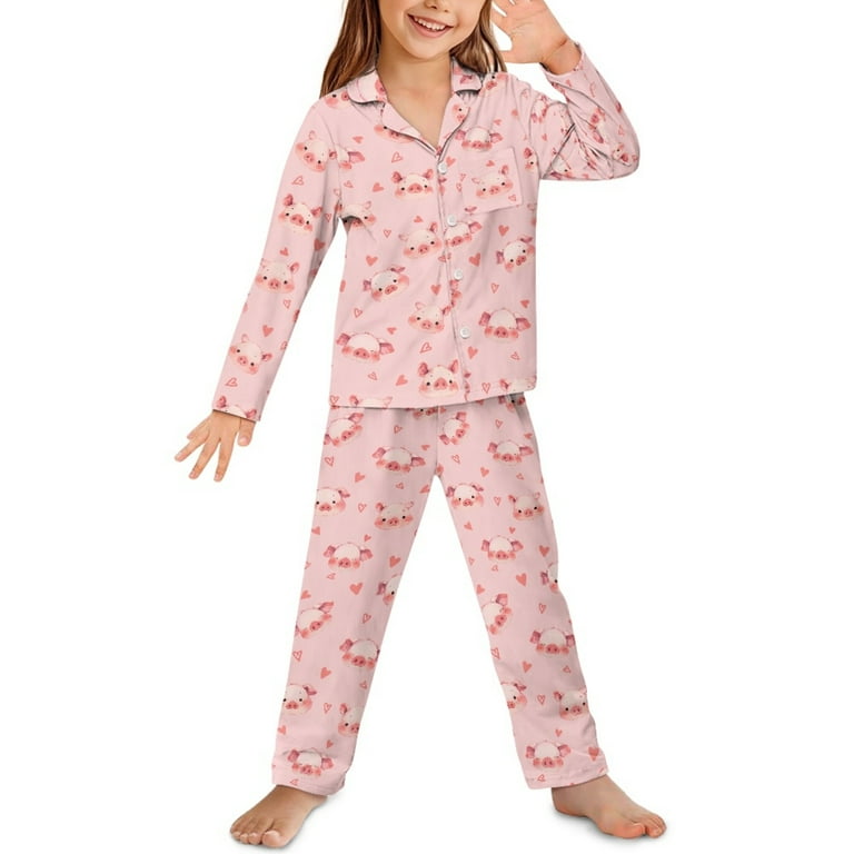 2 Piece Dachshund Children's Pajama Set - Pink 2 Piece Dachshund Children's Pajama Set - Pink