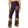 thumbnail image 1 of DISNIMO Purple Sunflower Leggings Flare for Kids Bell Bottoms Size 11-12 Yoga Pants Flare with Pockets for Girls Flare Leggings Long Length Flare Yoga Pants Elastic Waist Sport, 1 of 7