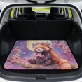 thumbnail image 1 of DISNIMO Raccoon Cherry Blossom Print Car Cargo Mat Heavy Duty Rear Trunk Liner Washable Dog Cargo Protector Suitable for Most Car Models, Easy to Clean, 1 of 7