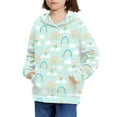 thumbnail image 1 of DISNIMO Rainbow Hoodies Girls Star Hoodie Kids Heart Hoodie for Girls Hooded Sweatshirt Children Hoodies Girls 11-13 Sweatshirts with Hoodie Boys Streetwear Hoodies with Front Pockets Soft, 1 of 7