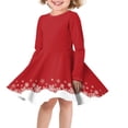 thumbnail image 1 of DISNIMO Red Christmas Dress for Girls Size 15-16 Years Red Snowflake Dress Girls Long Sleeve Swing Dress for Children School Dress for Teens Girls Winter Dress Kids Twirly Dress Girl Long Sleeve, 1 of 6