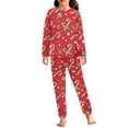 thumbnail image 1 of DISNIMO Red Christmas Lollipop Pajamas for Girls 9-10 Years Old Pajama Set Girls 2 Piece Pjs for Girls Long Sleeve Pj Set Kids Girls Pajamas Set Pants Fall Pjs Girls Sleep Wear Pajamas Sleepover, 1 of 7