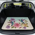 thumbnail image 1 of DISNIMO SUV Cargo Liner for Dogs Hummingbird Flower Printed All Weather Trunk Mat Non-Slip Scratch-Proof Pet Cargo Liner Floor Mat Suitable for Most Car Models, 1 of 7