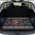 thumbnail image 1 of DISNIMO SUV Trunk Mat for Dogs All Weather Rear Cargo Liner Floor Mat with Non-Slip Backing Scratch-Proof Washable Trunk Protection Cargo Cover for SUV Truck Sedan, Highland Cow Butterfly Aztec Print, 1 of 7