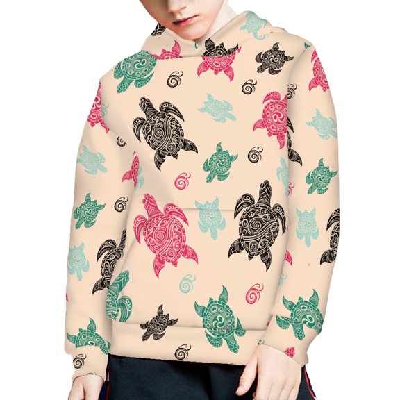 DISNIMO Sea Turtle Hoodie Boys Pullover Hoodies Size 6-7 Long Sleeve Sweatshirt Hoodie Kids Girls Hoodies Sweatshirts for Childrens Boy Hoodie Long Sleeve Casual Hoodies Fall