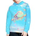 thumbnail image 1 of DISNIMO Sea Turtle Hoodies for Girls and Boys Matching Sweatshirts with Hoodie Sweatshirt Girls 6-7 Streetwear Pullover Hoodie Heart Hoodies for Kids Clothes Fall/Winter Child Student, 1 of 6