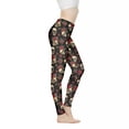 thumbnail image 1 of DISNIMO Skull Rose Printed High Waisted Yoga Pants for Women, Breathable Workout Leggings Tummy Control, Soft Yoga Pants Leggings for Workout Sport, Black, S, 1 of 6