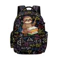 thumbnail image 1 of DISNIMO Sloth Book Printed 17 Inch School Backpack for Kids Lightweight Bookbag with Front Zipper Pocket Kindergarten Elementary Middle Backpack, Back to School Supplies, 1 of 7