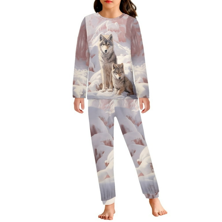 Kids wolf pajamas sale
