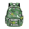 thumbnail image 1 of DISNIMO Soccer Ball Print Large Capacity Backpack for Kids, Multi Compartment School Bag with Side Mesh Pockets for Elementary Middle School Students Daily Use, 1 of 7