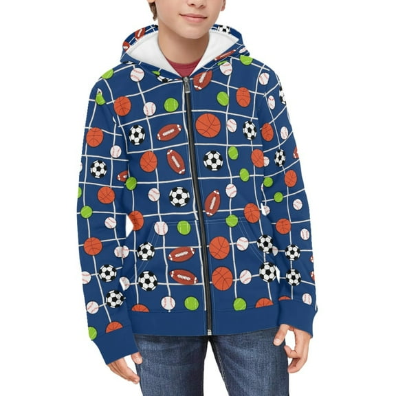 DISNIMO Soccer Hoodie Girls Basketball Hoodies Kids Baseball Hoodie Kids Zipper Hoodie Boys Zip Up Hoodies Size 6-7 Girls Sweatshirt Girls Hooded Sweatshirts Juniors Jackets Casual Jacket