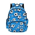 thumbnail image 1 of DISNIMO Soccer Print 17 Inch Boys School Backpack, Lightweight Adjustable Shoulder Strap Kids Bookbag for Primary Students Daily Use Travel Outdoor Activities, 1 of 7