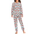 thumbnail image 1 of DISNIMO Strawberries Florida Blue Pajamas for Girls Pj Sets Size 3-4 Pajama Set 2 Pack Long Sleeve Pajamas Kids Fall Pjs Kids Girls Kids Sleepwear Girls Crewneck Pj Set Kids, 1 of 7