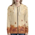 thumbnail image 1 of DISNIMO Thanksgiving Hoodies for Women Maple Leaves Printed Jacket Coat Zip Up Hooded Sweatshirts Casual Hoodies with Pockets, M, 1 of 5