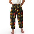 thumbnail image 1 of DISNIMO Thanksgiving Maple Leaf Bloomer Harem Pants Boys Baggy Sweatpants Size 3-7 Harem Bloomers Long Pants Loose Trousers for Boys Harem Pants Dance Pants Kids Elastic Waist Pants High Waist, 1 of 7
