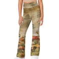 thumbnail image 1 of DISNIMO Thanksgiving Mushroom Yoga Pants Flare Kids Bell Bottoms Girls Flare Leggings Long Bell Bottoms for Girls Bell Bottom Pants Size 5/6 Flare Pants for Kids Leggings, 1 of 7