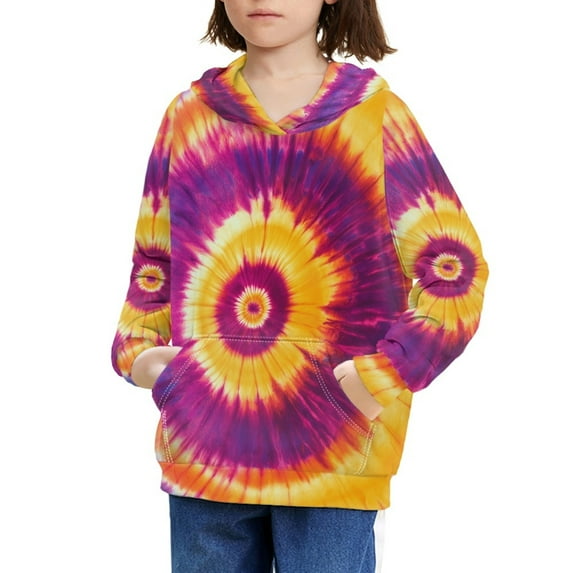 DISNIMO Tie-Dye Hoodie Girl Hoodies Medium Kids Hooded Sweatshirts Girls Hoodie Sweatshirt for Teens Hoodies Boys 14-16 Streetwear Hoodies Boys Cool Hoodie Girls Pullover Clothes Fall Casual