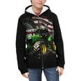 thumbnail image 1 of DISNIMO Tractor Hoodies Boys American Flag Zip Up Hoodie Boys Hooded Sweatshirts Zipper Hoodie Sweatshirt Girls Hoodies Boys 6-7 Hoodie Jacket Streetwear Hoodie Fourth of July Clothes, 1 of 7