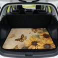 thumbnail image 1 of DISNIMO Trunk Mat for SUV Sunflower Butterfly Print All Weather Cargo Liner Non-Slip Scratch-Proof Dog Trunk Liner Universal Size Protection Mat for SUV Truck Sedan, 1 of 7