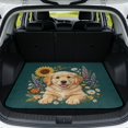 thumbnail image 1 of DISNIMO Universal Car Trunk Mat All Weather Heavy Duty Cargo Liner Floor Mat Non-Slip Scratch-Proof Pet Cargo Cover Suitable for Most Car Models, Golden Retriever Sunflower Print, 1 of 7