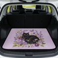thumbnail image 1 of DISNIMO Universal Cargo Mat 29" x 39" Cat Flower Butterfly Print All Weather Rear Cargo Liner Floor Mat Heavy Duty Pet Trunk Liner Suitable for Most Car Models, 1 of 7
